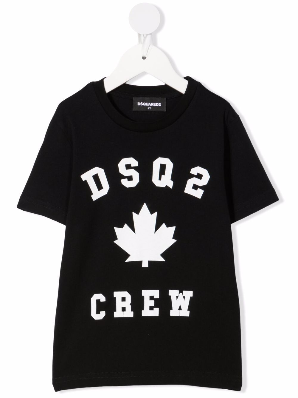 DSQUARED2 KIDS logo印花T恤 - 黑色