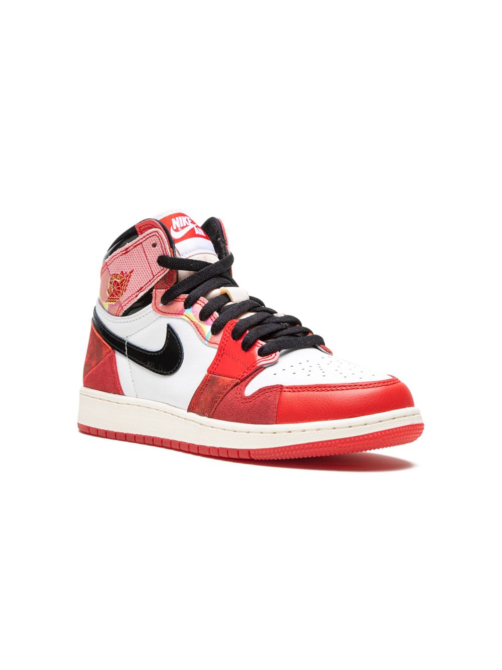 Jordan Kids Air Jordan 1 High OG Spider-Man Acound the Spider-Verse 运动鞋 - 白色
