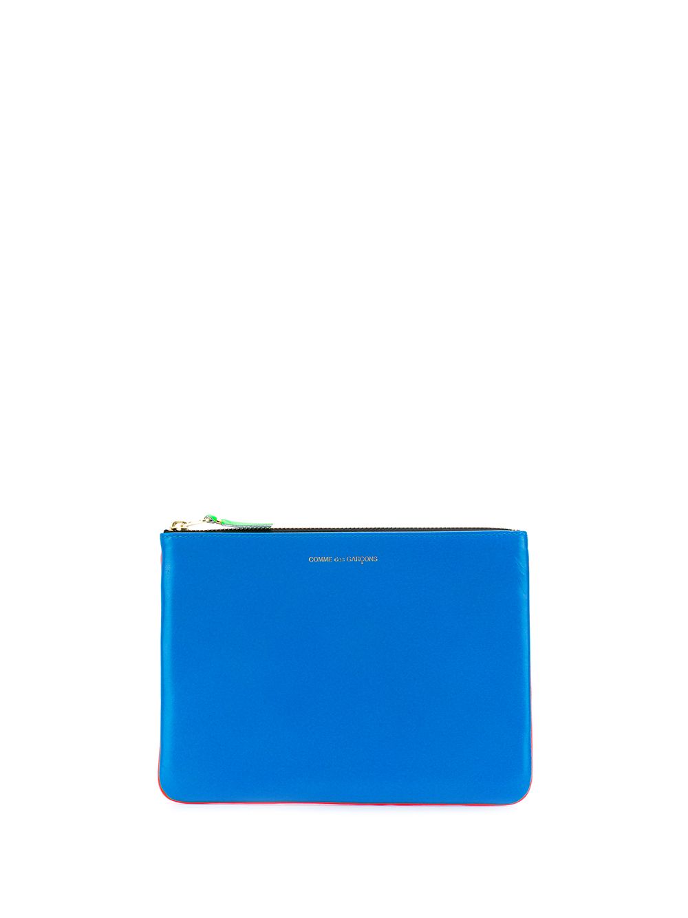 Comme Des Garçons Wallet SA5100 logo浮雕钱包 - 黑色