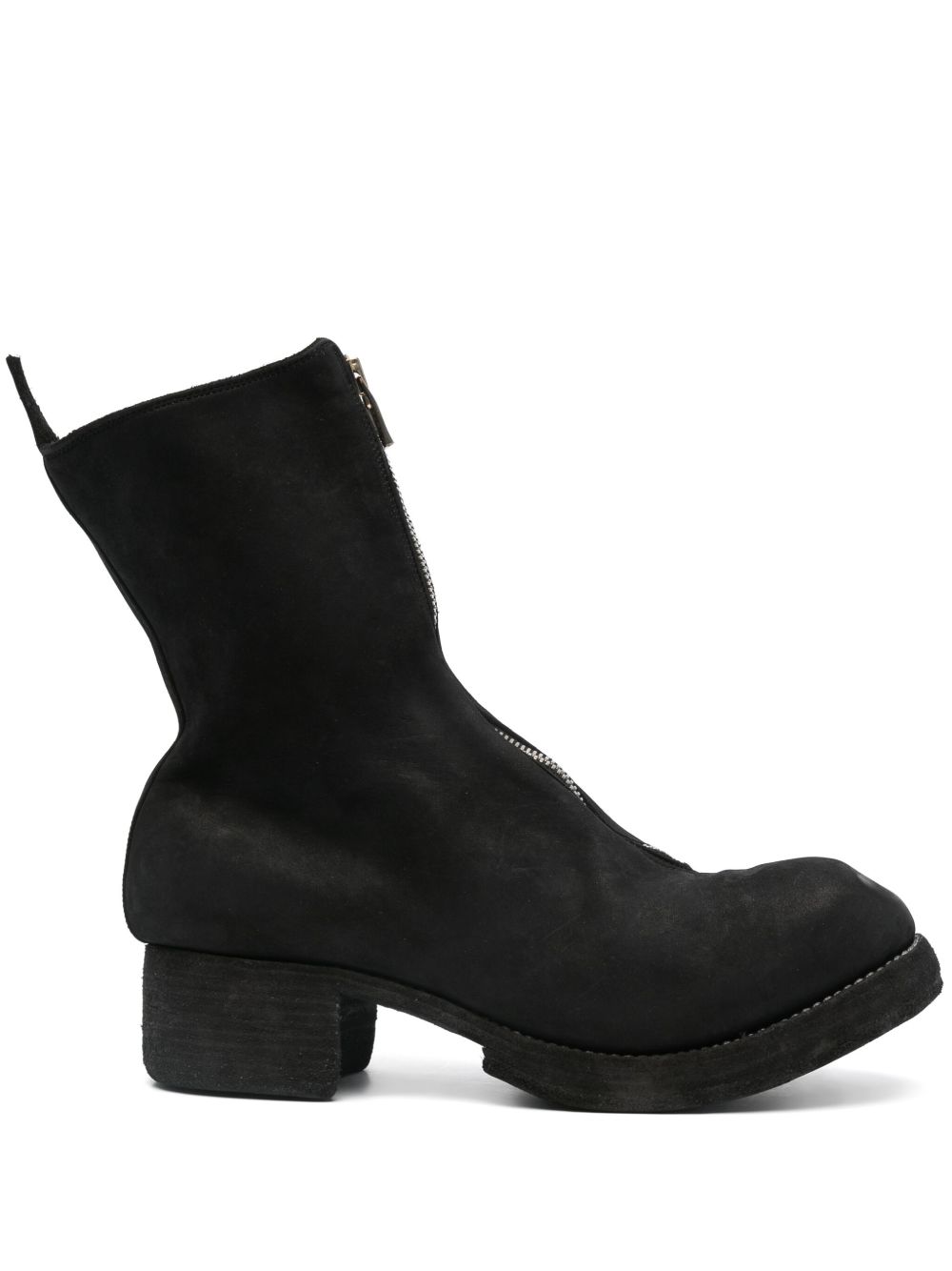 Guidi 经典皮靴 - 黑色