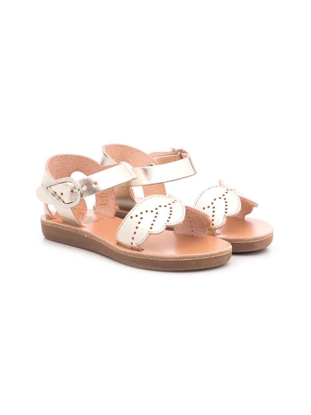 ANCIENT GREEK SANDALS KIDS Andromeda 露趾凉鞋 - 金色