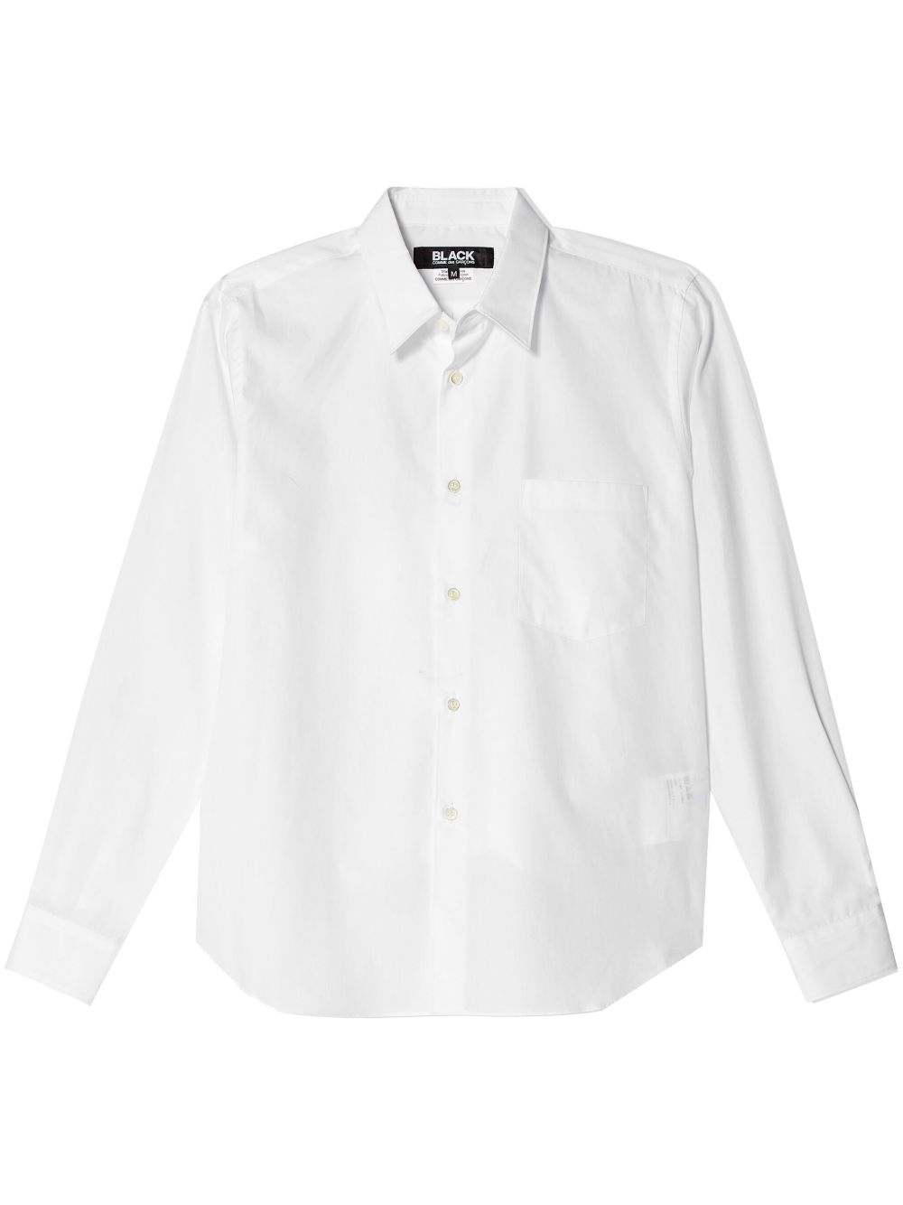 Black Comme Des Garçons 经典棉衬衫 - 白色