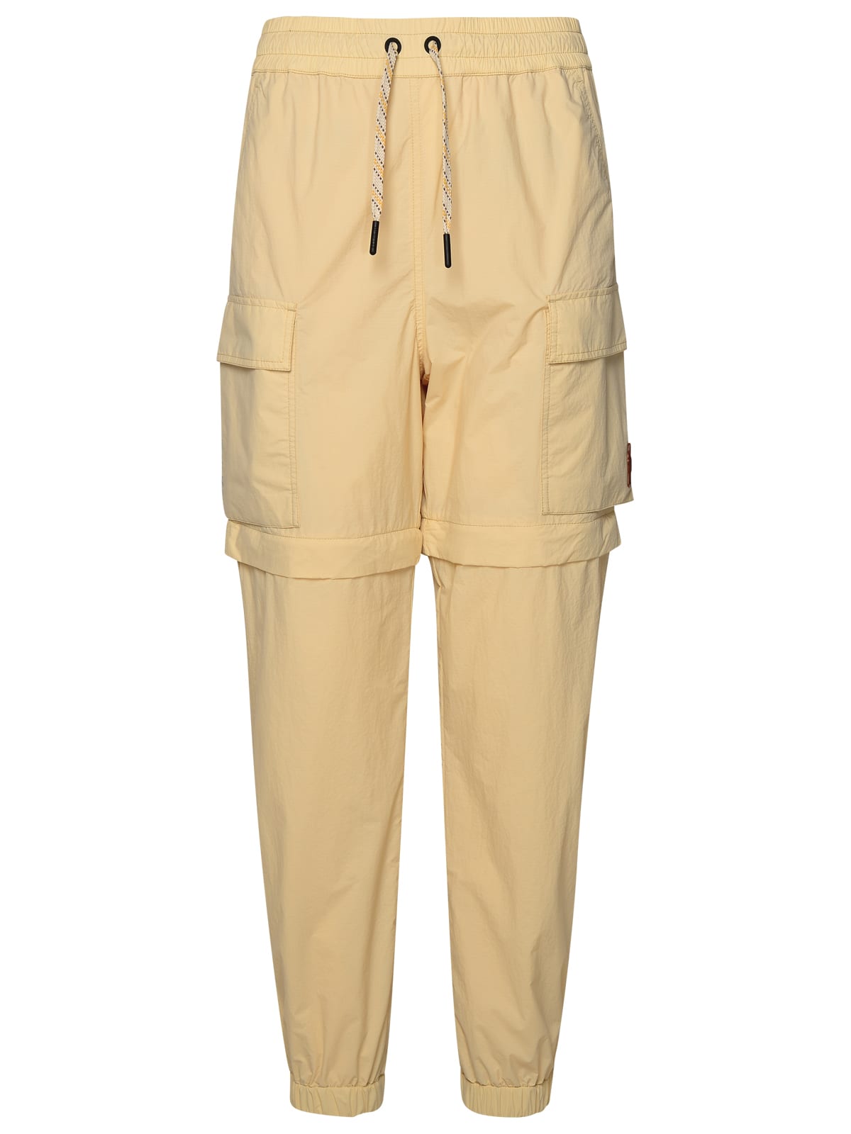 Moncler Grenoble 奶油色锦纶运动风长裤