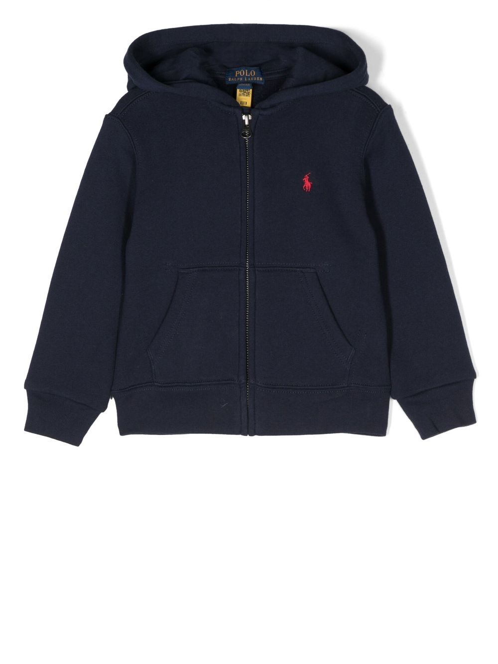 POLO RALPH LAUREN KIDS logo刺绣连帽衫 - 蓝色