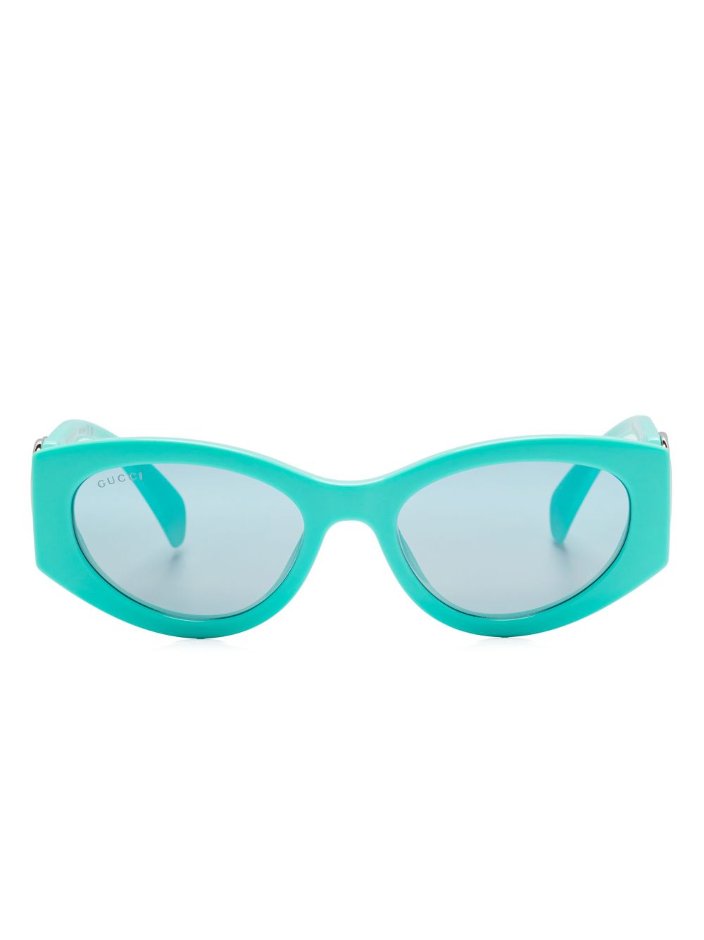 Gucci Eyewear 猫眼框太阳眼镜 - 蓝色
