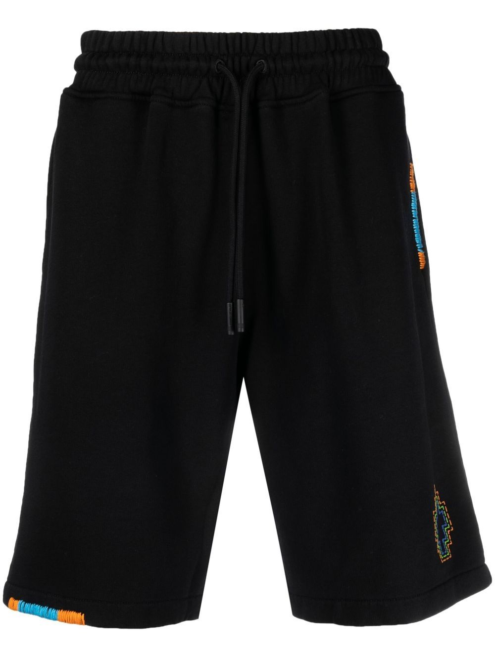 Marcelo Burlon County of Milan Stitch Cross 运动短裤 - 黑色