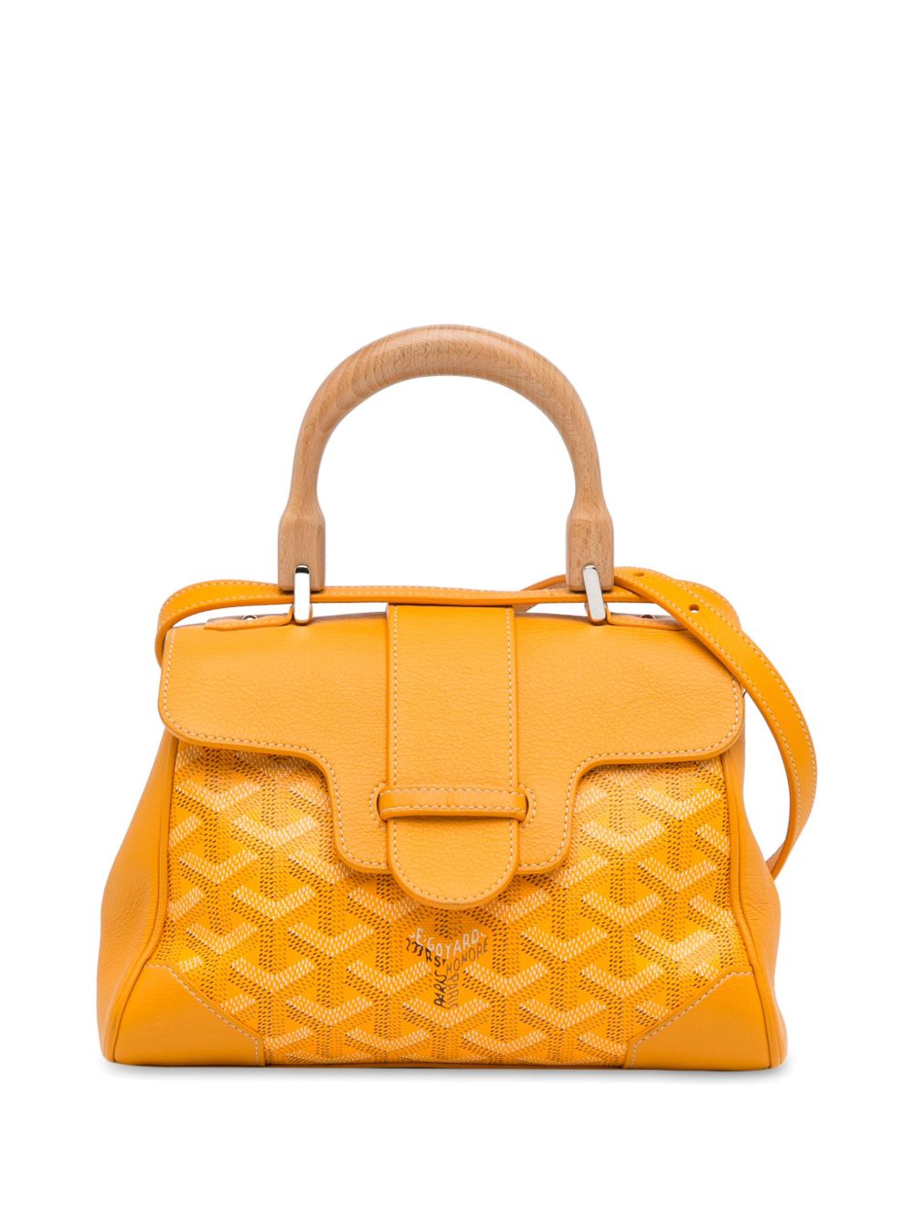 Goyard Pre-Owned Mini Goyardine Saigon Souple 斜挎包（2018年典藏款） - 黄色