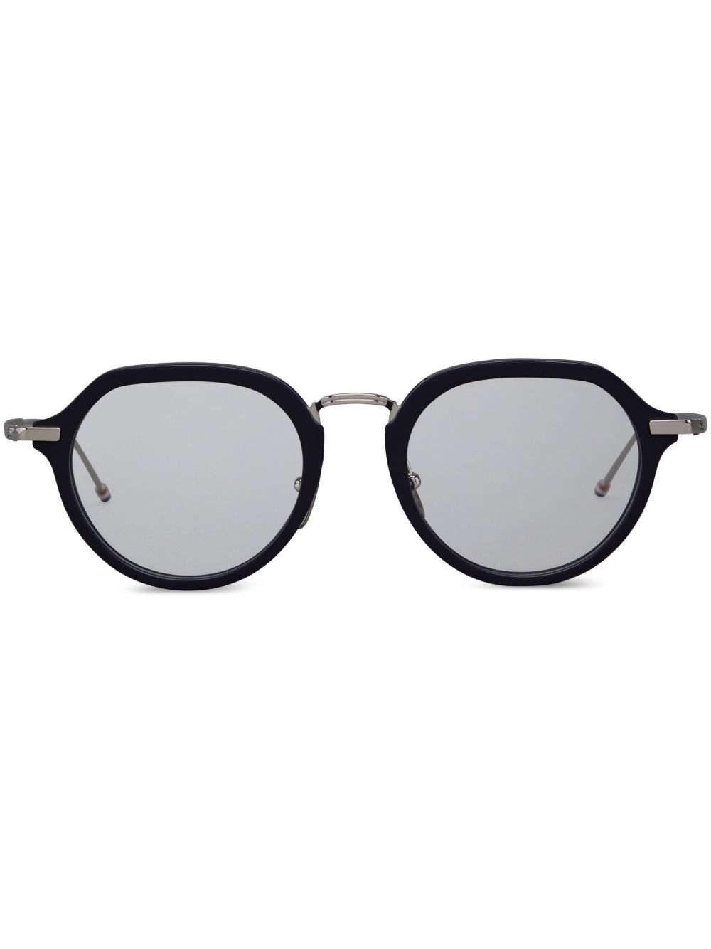 Thom Browne Eyewear 圆框眼镜 - 蓝色