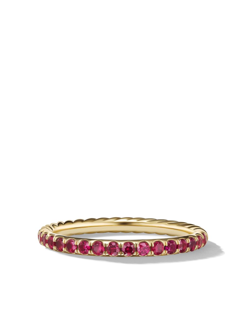 David Yurman 18K黄金 Cable Collectibles 红宝石戒指 - 金色