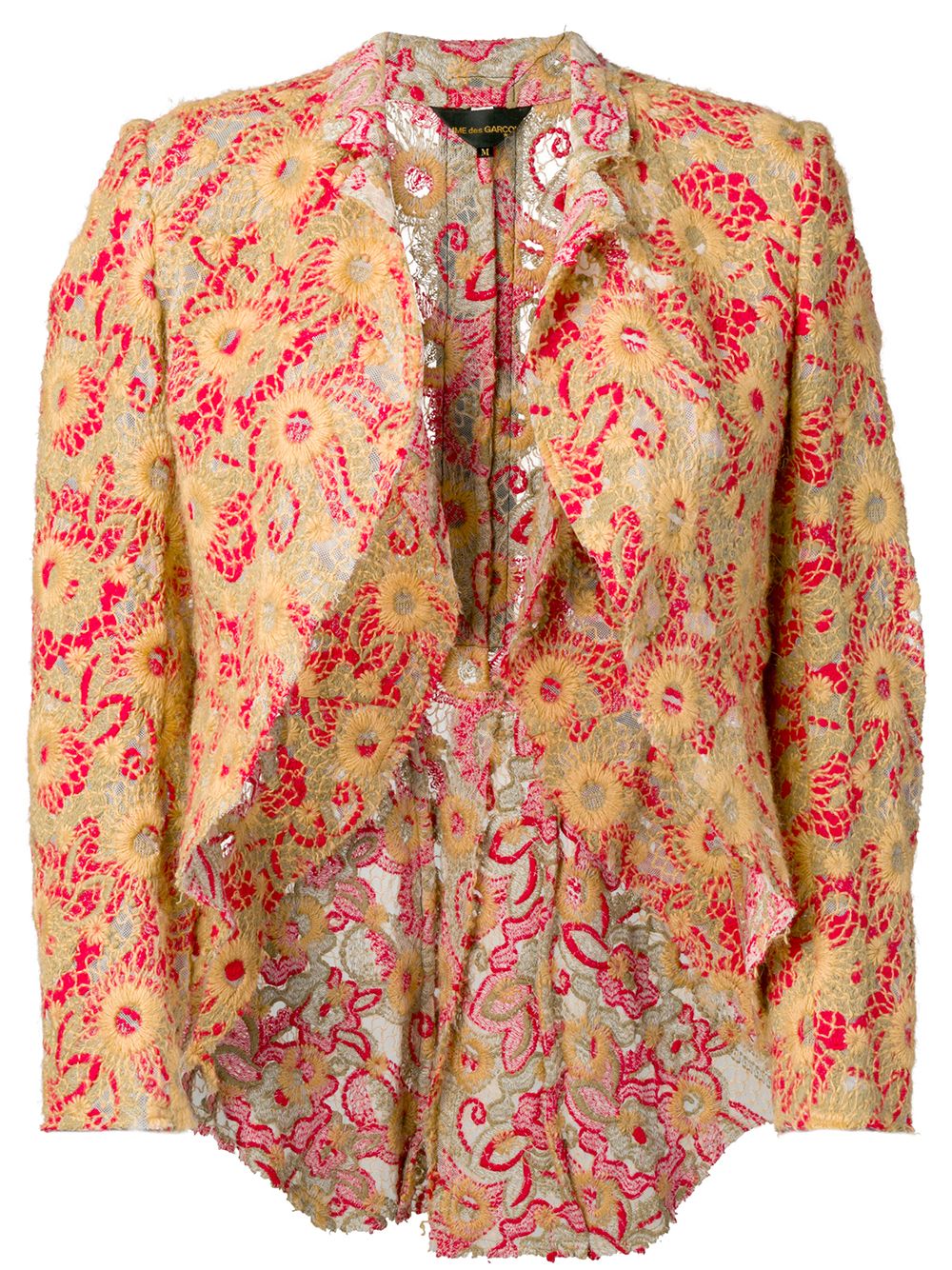 Comme Des Garçons Pre-Owned 刺绣夹克 - 红色