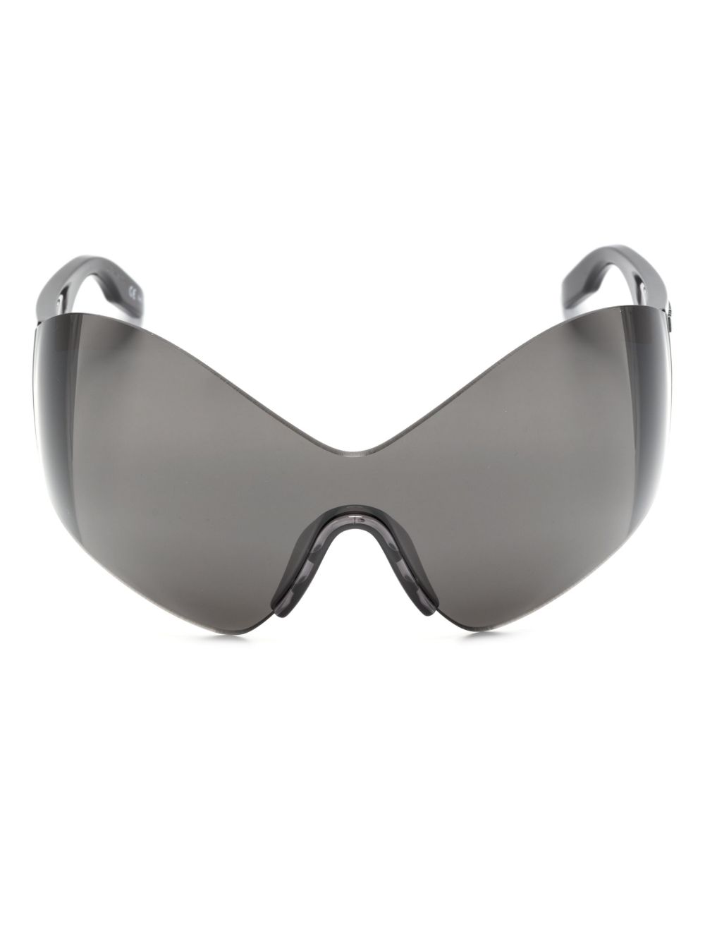 Balenciaga Eyewear Mask 蝴蝶形镜框太阳眼镜 - 黑色