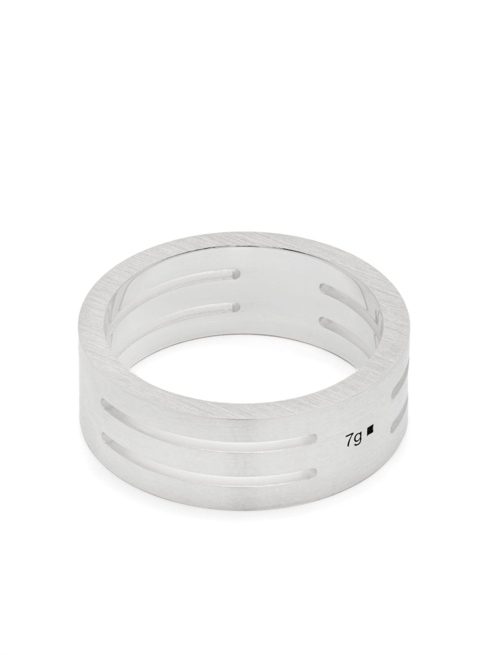 Le Gramme La 7g perforated ring - 银色