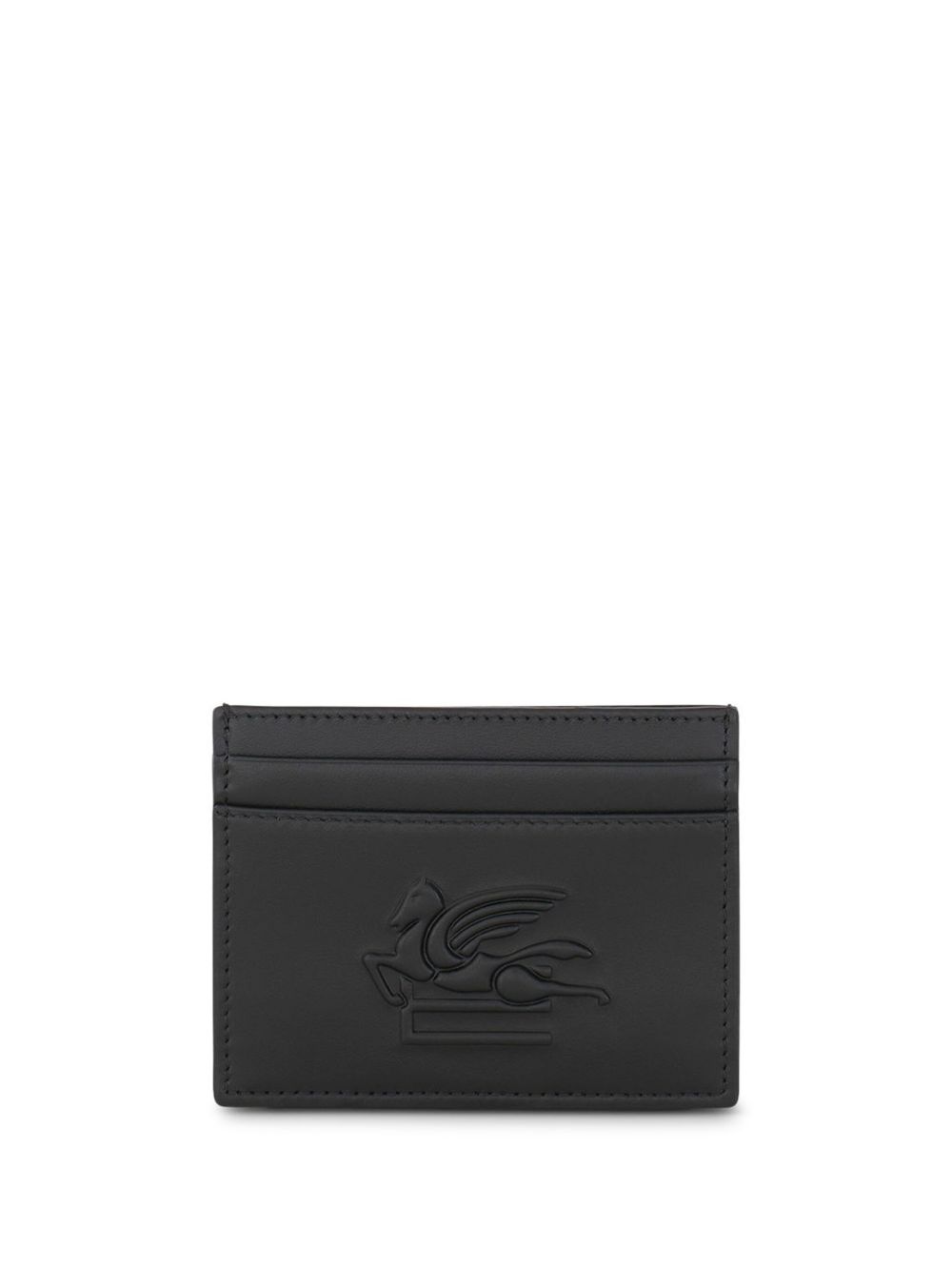 ETRO Pegaso 图案皮质卡夹 - 黑色