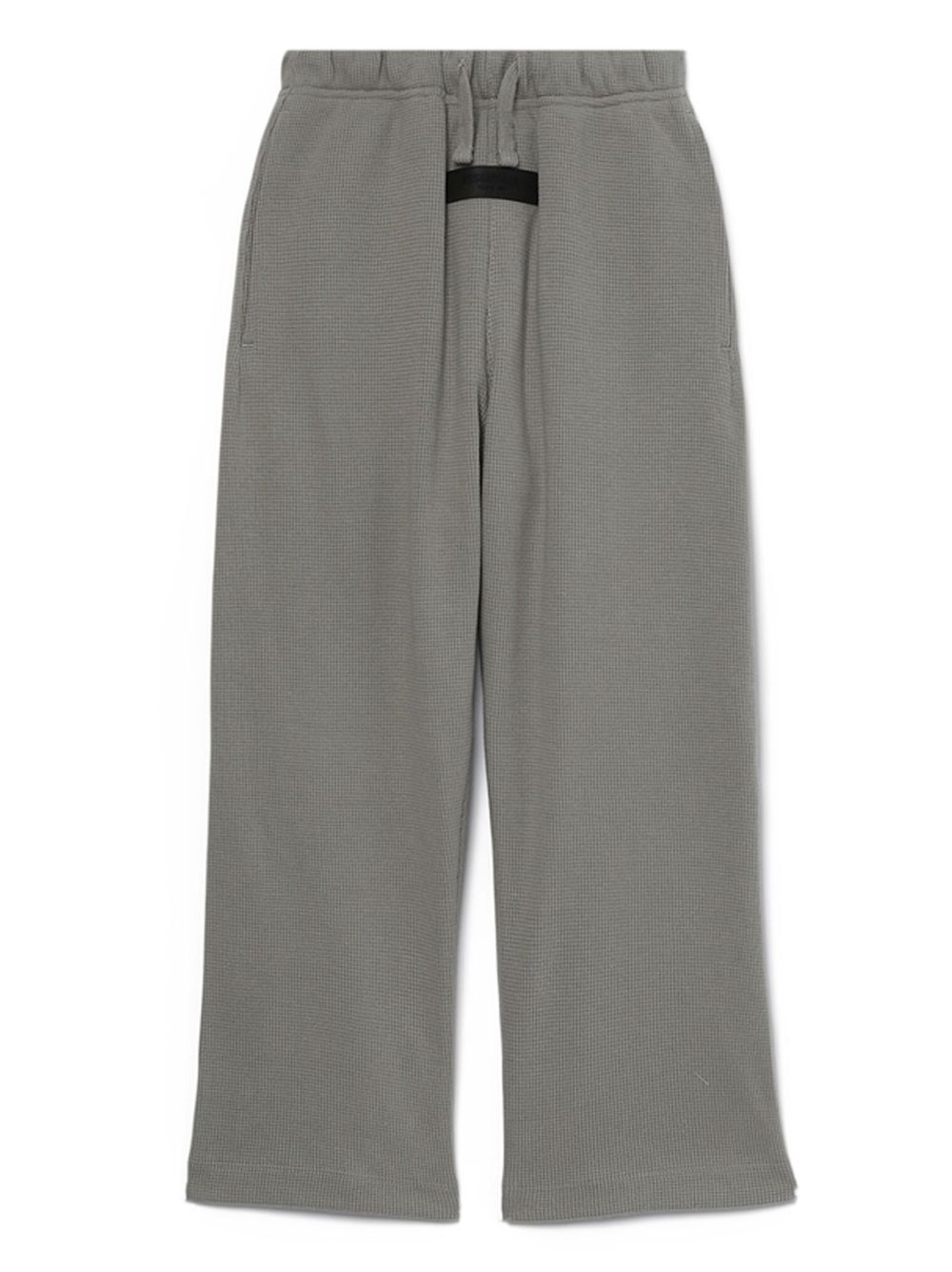 FEAR OF GOD ESSENTIALS logo印花抽绳直筒裤 - 灰色