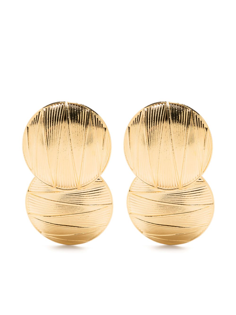 DESTREE Sonia Double Geometric 耳环 - 金色