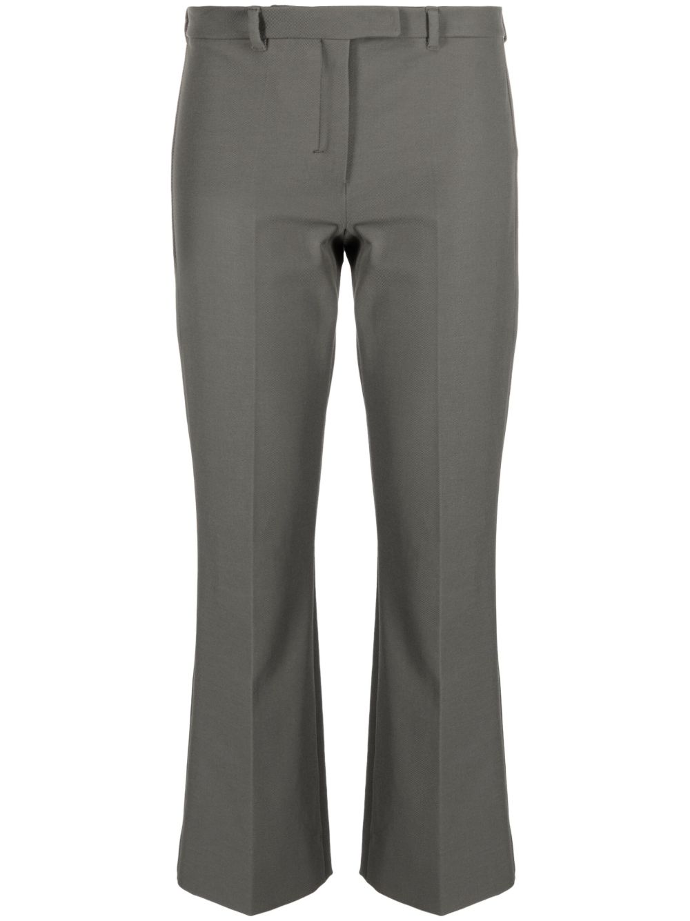 'S Max Mara 棉混纺露踝裤 - 灰色