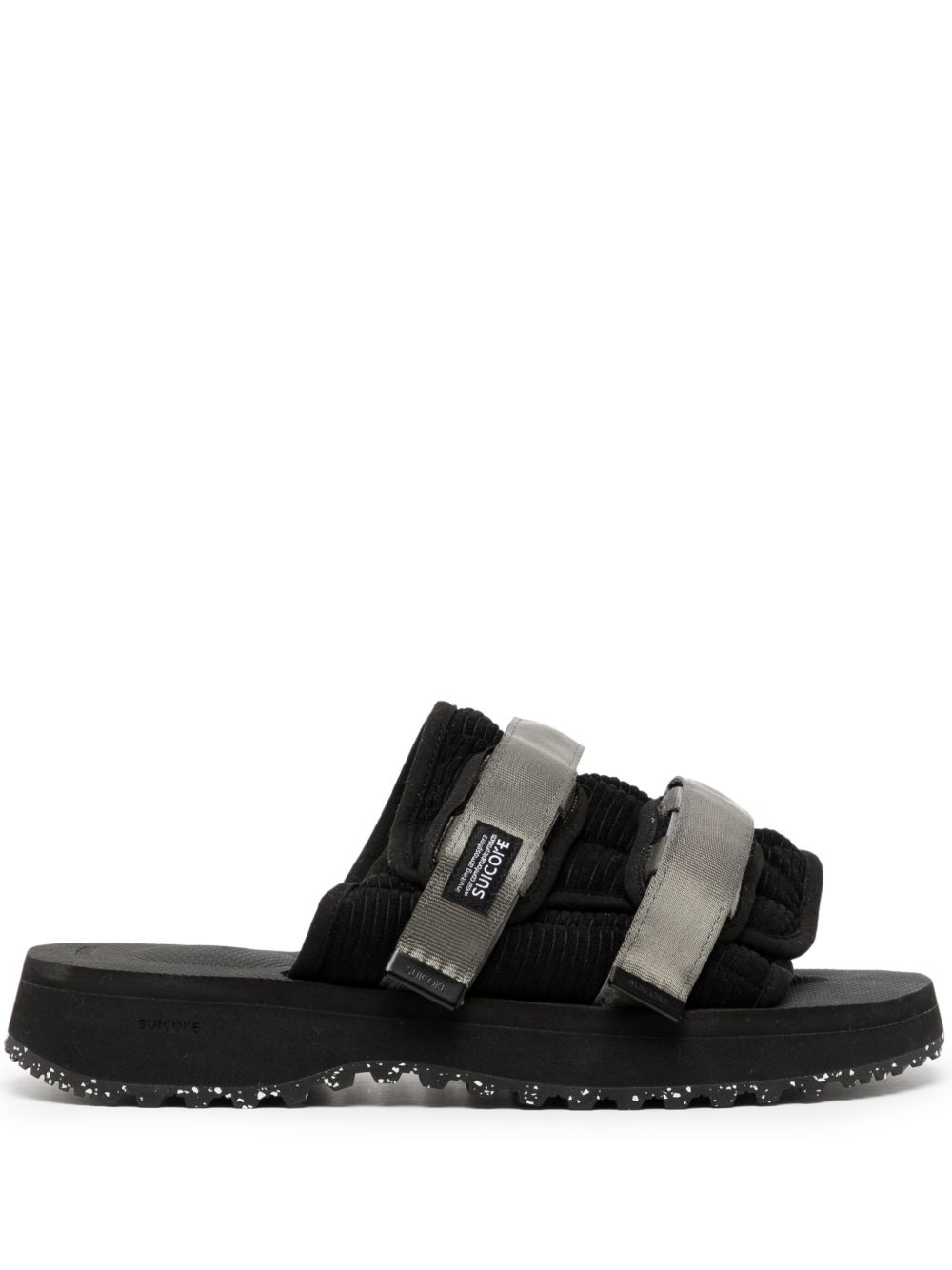 Suicoke Moto-Shellab 标贴凉鞋 - 黑色