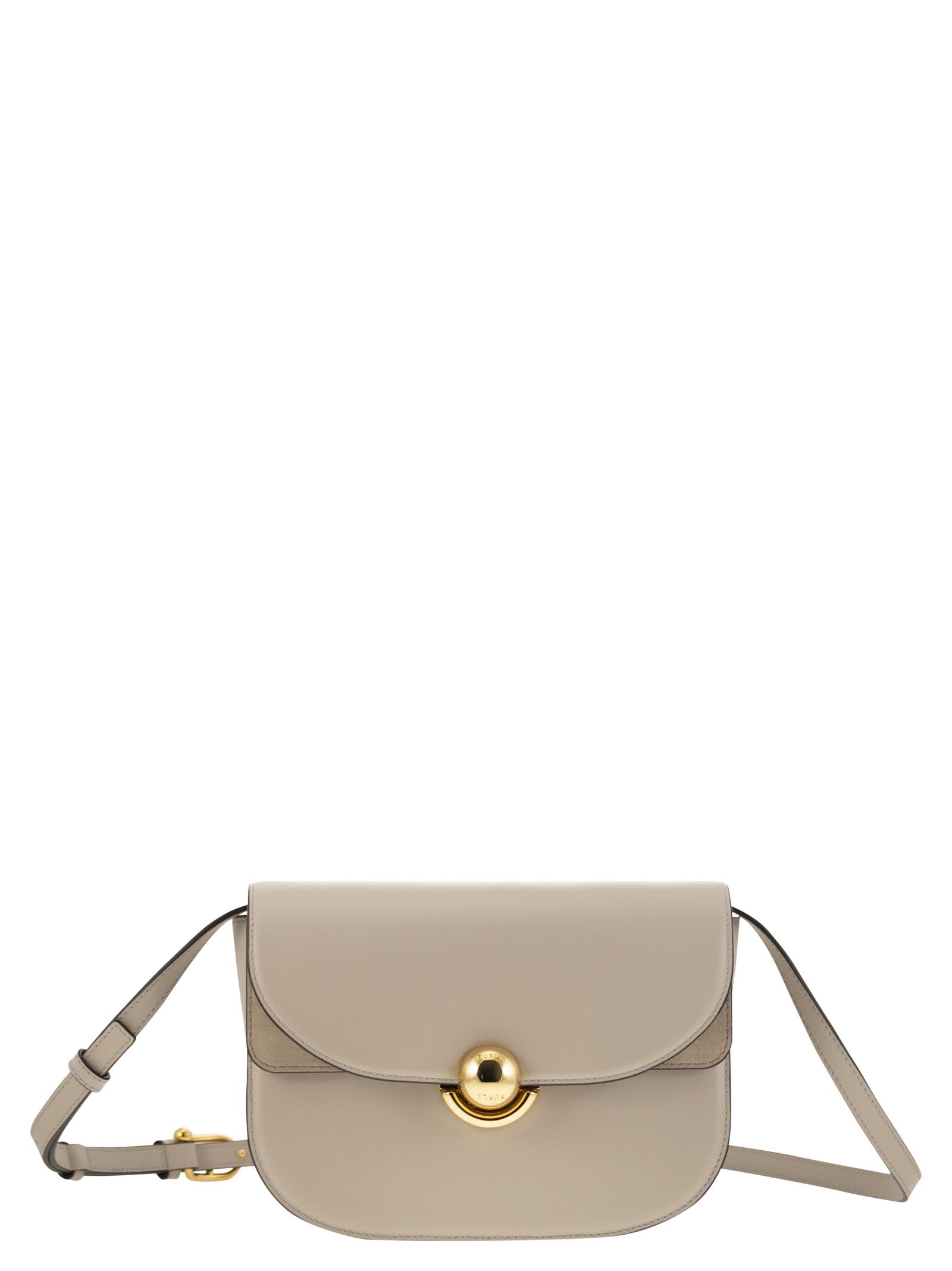 Furla Sfera Grey Leather Crossbody Bag