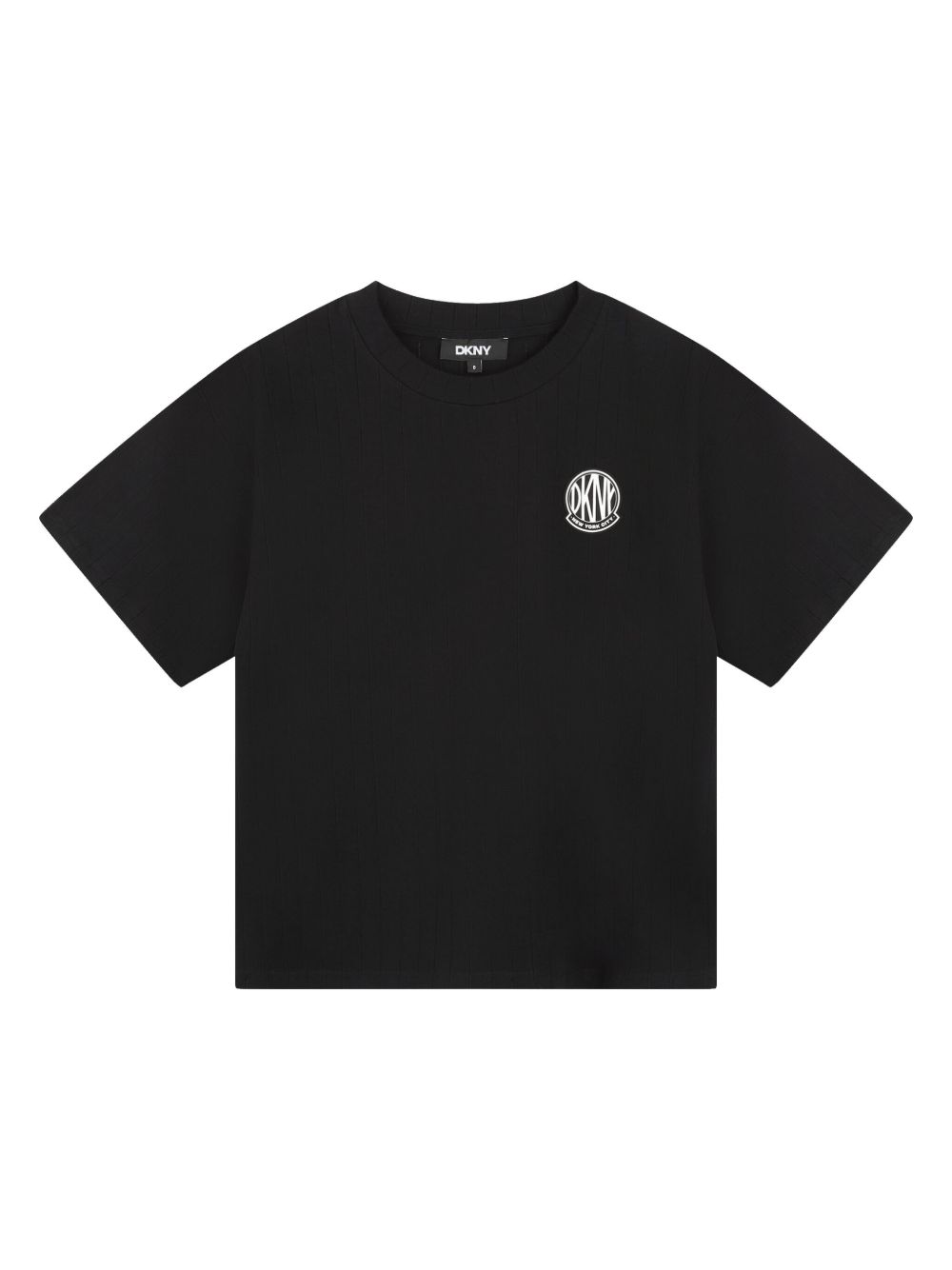 Dkny Kids logo贴花T恤 - 黑色