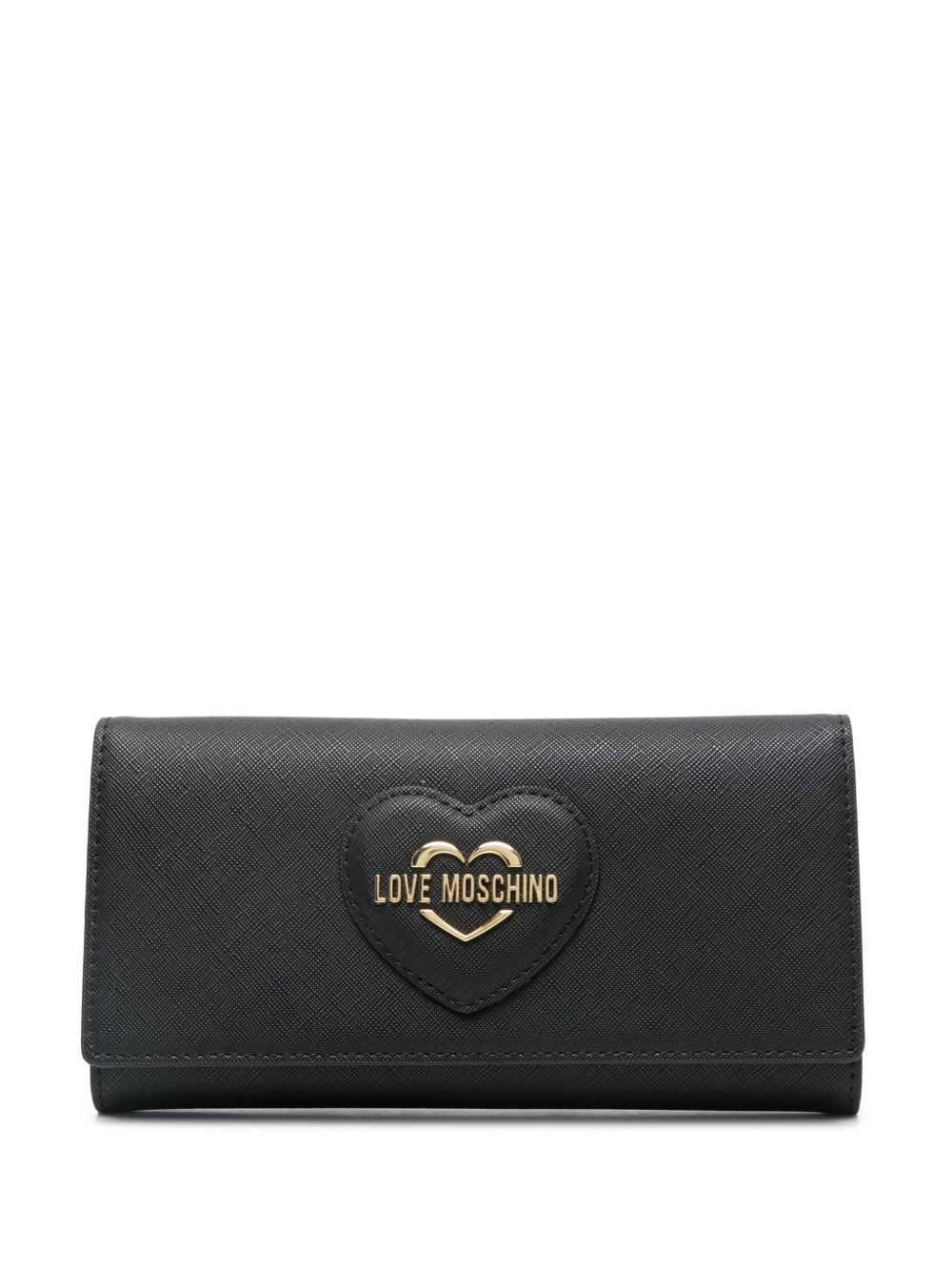 Love Moschino logo标牌钱包 - 黑色