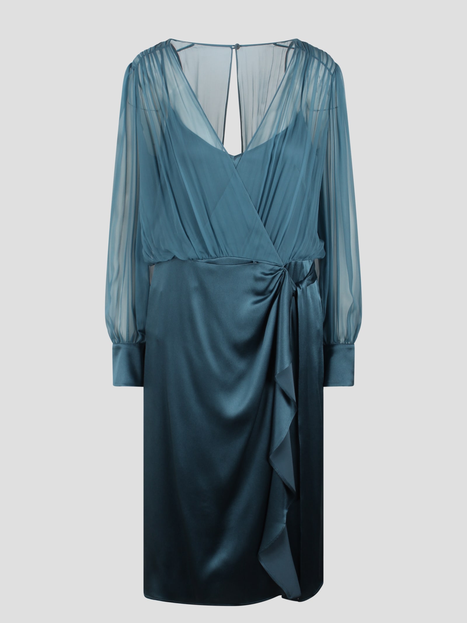 Alberta Ferretti 丝绸裹身裙
