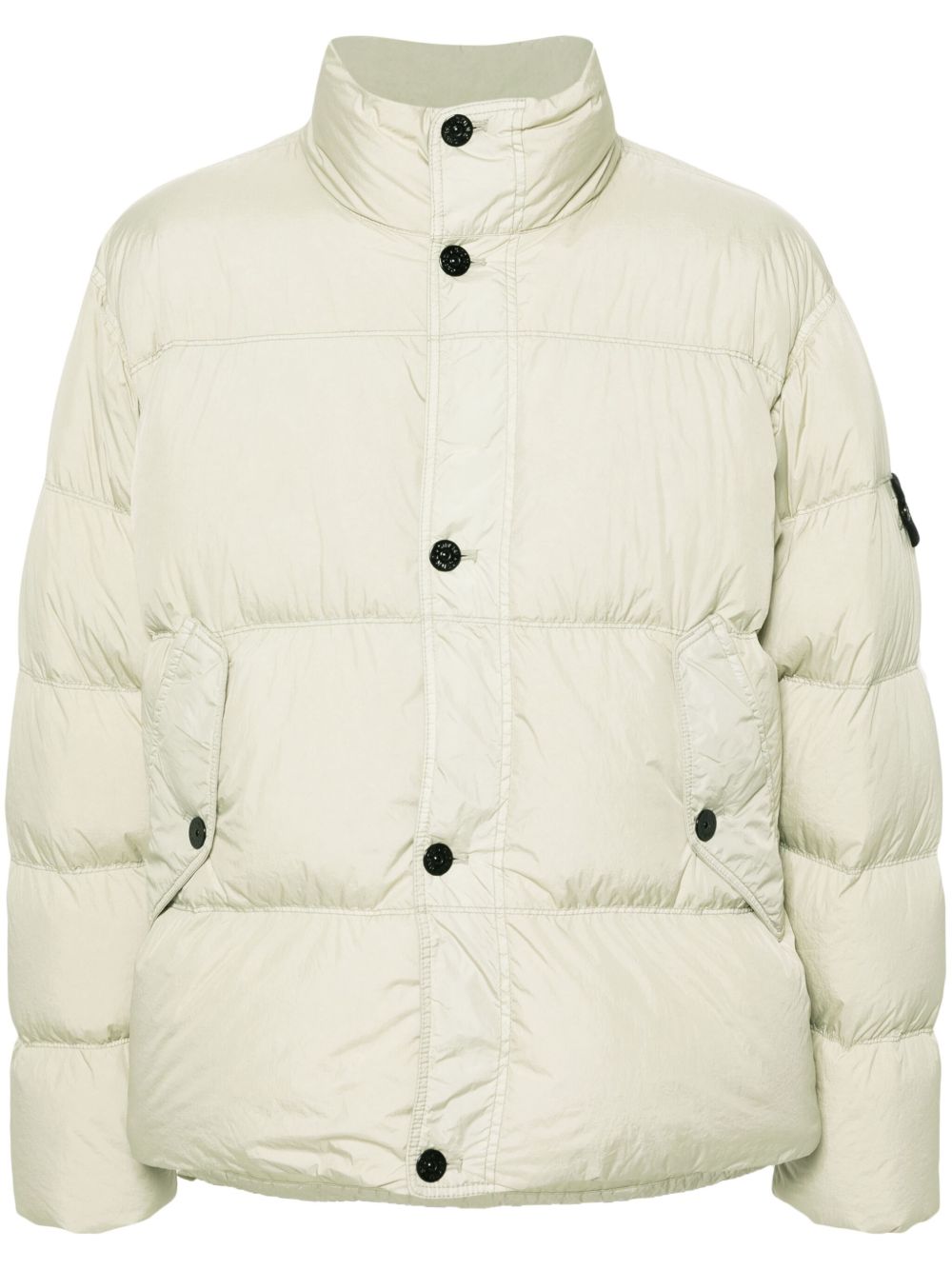 Stone Island 罗盘徽章填充夹克 - 中性色