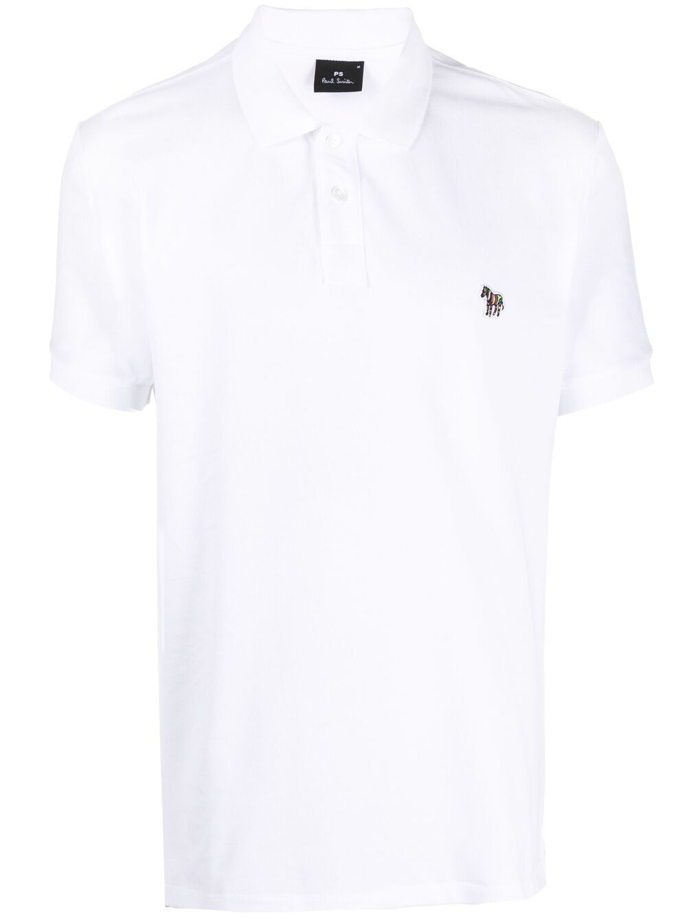 PS Paul Smith 斑马贴花polo衫 - 白色