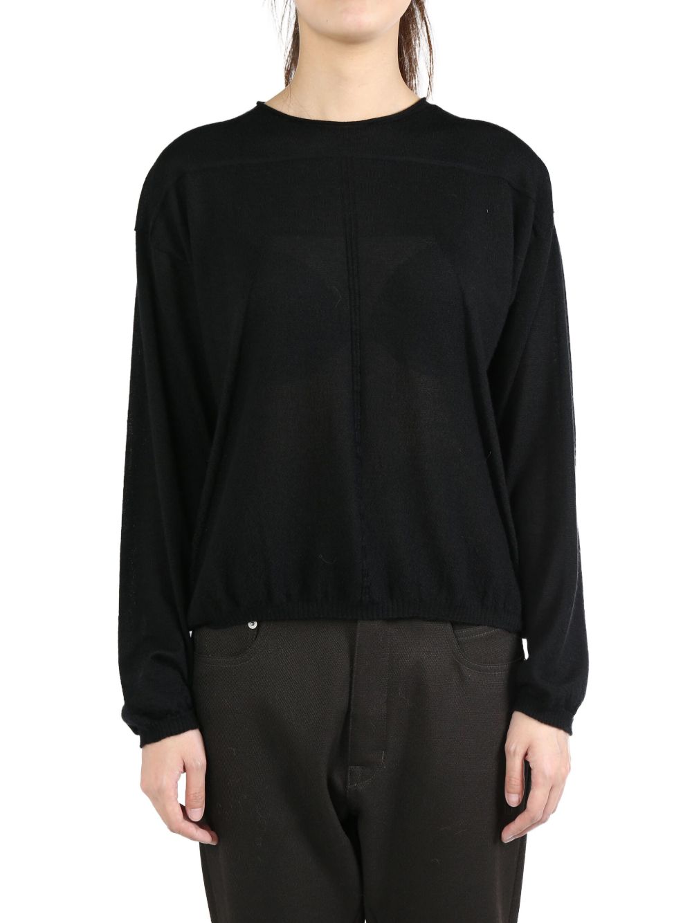 Rick Owens panelled jumper - 黑色