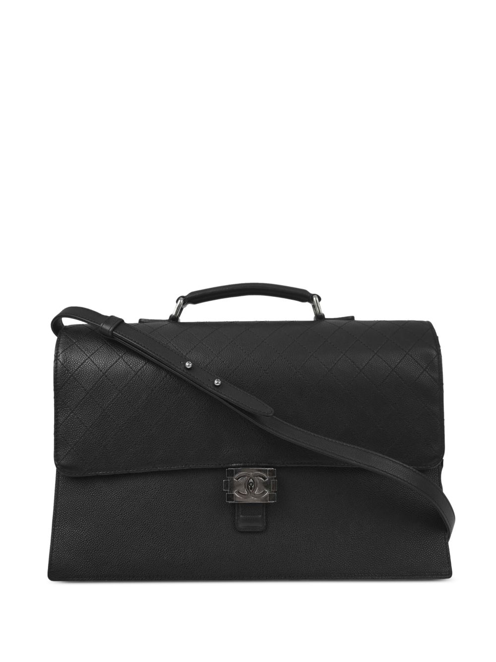 CHANEL Pre-Owned Boy Chanel 两用公文包（2015年典藏款） - 黑色