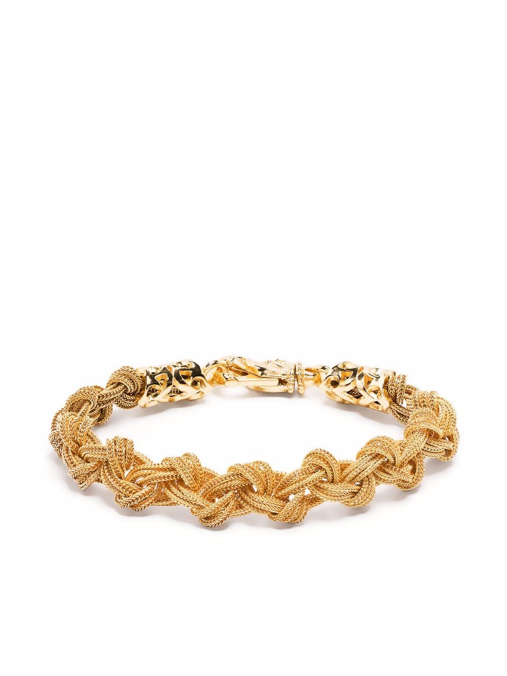 Emanuele Bicocchi Knot Braid 手链 - 金色