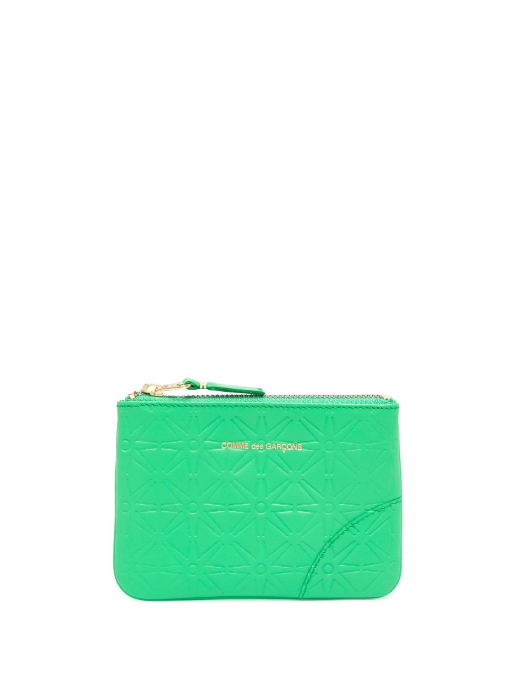 Comme Des Garçons Wallet 压纹皮质小号钱包 - 绿色