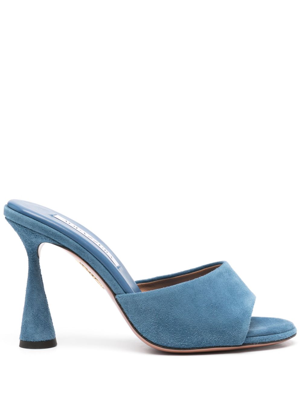 Aquazzura Max 高跟穆勒鞋（9.5厘米） - 蓝色
