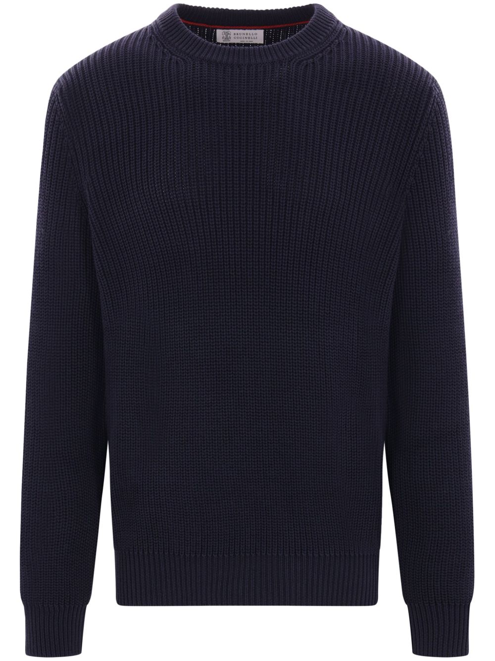 Brunello Cucinelli cotton sweater - 蓝色