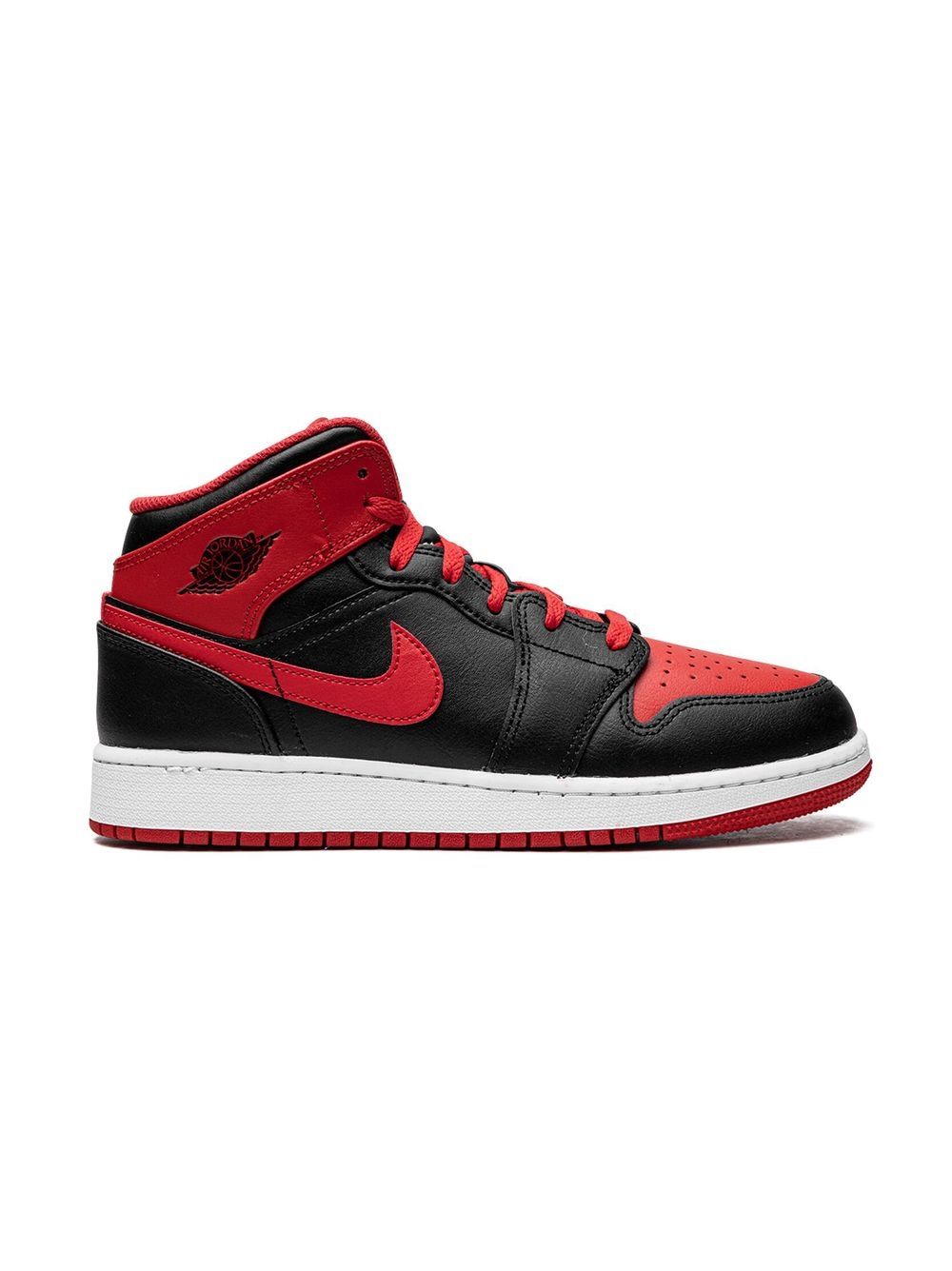 Jordan Kids Air Jordan 1 Mid 运动鞋 - 黑色