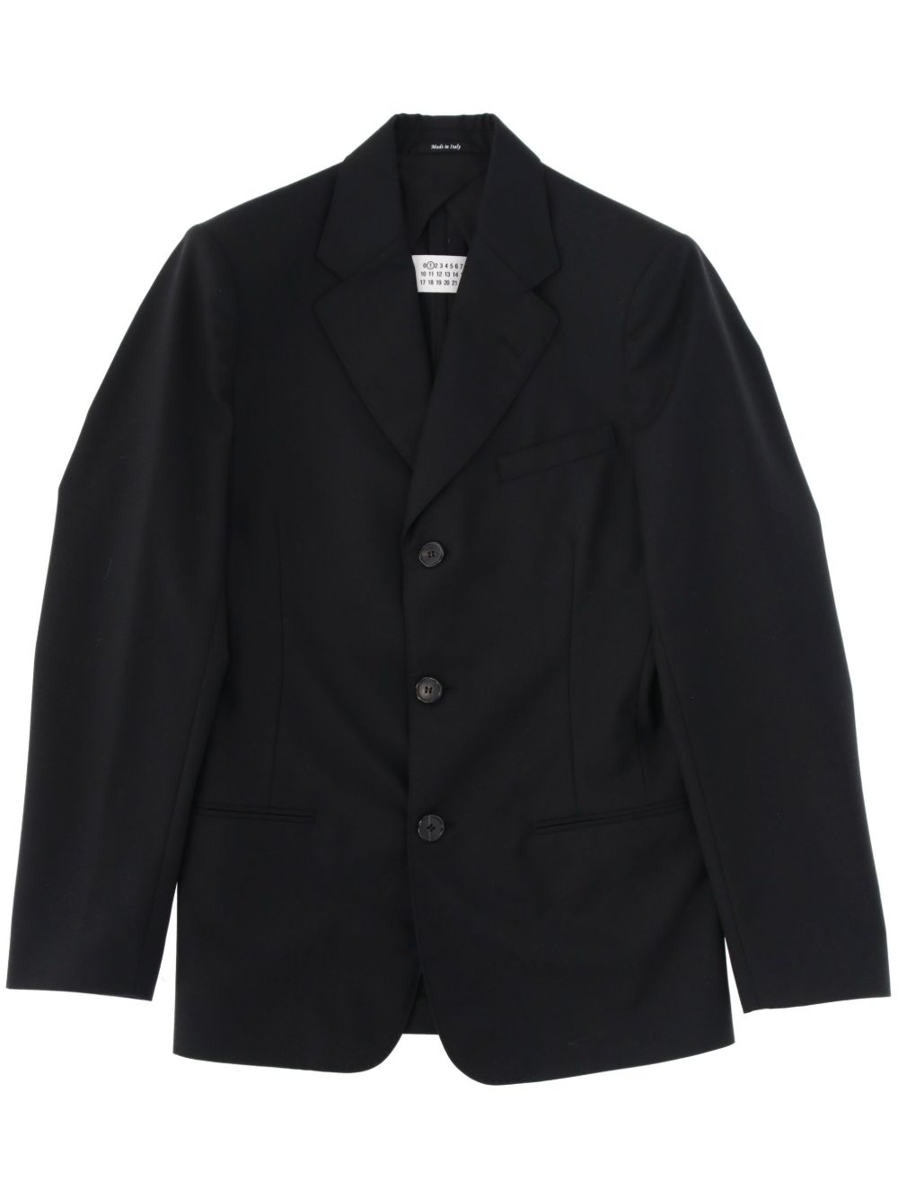 Maison Martin Margiela Pre-Owned 四缝线logo西装夹克（2000年代典藏款） - 黑色