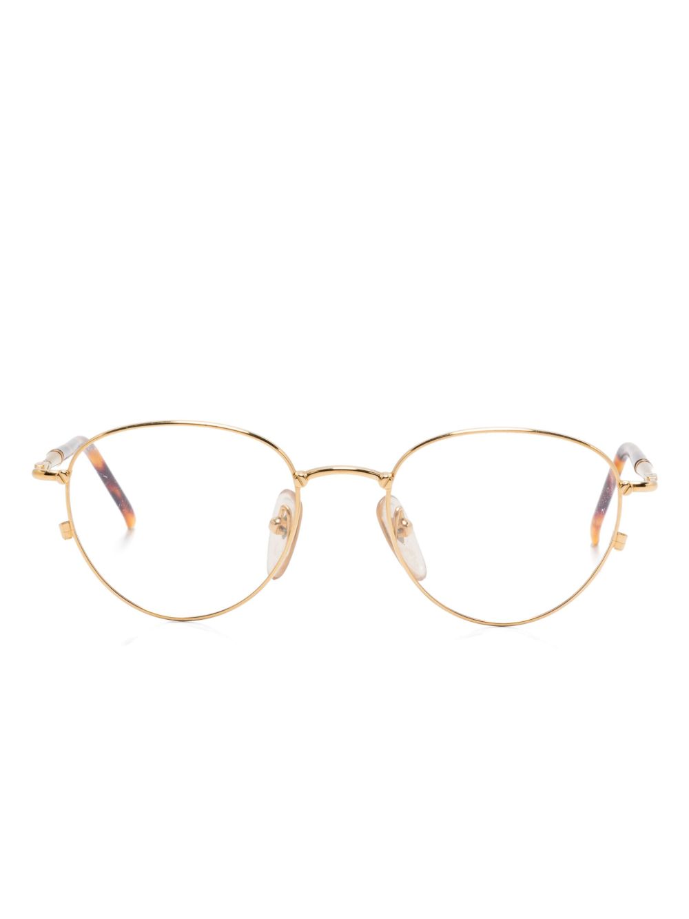 Jean Paul Gaultier Pre-Owned 圆框眼镜（典藏款） - 金色