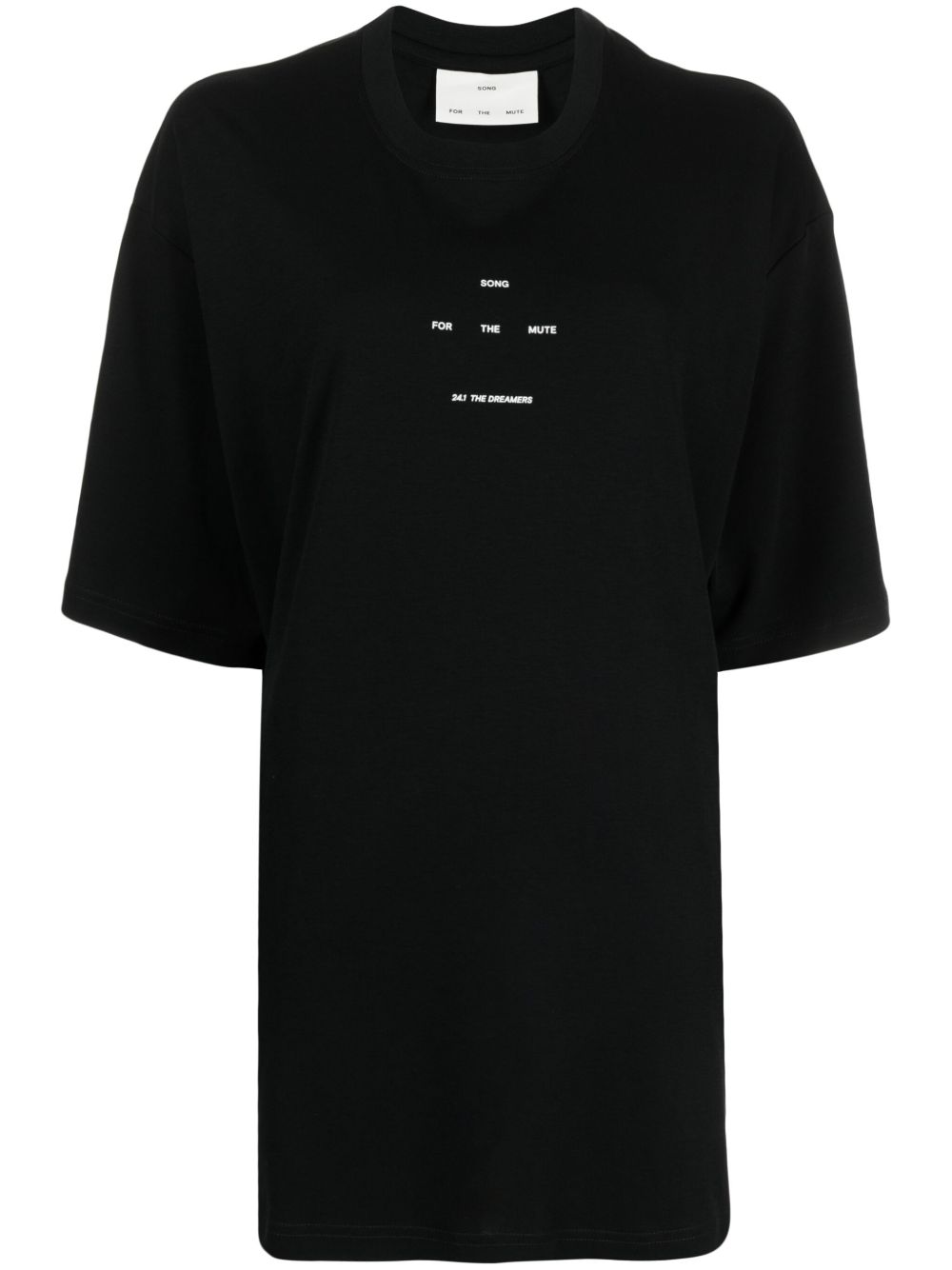 Song For The Mute graphic-print cotton T-shirt - 黑色