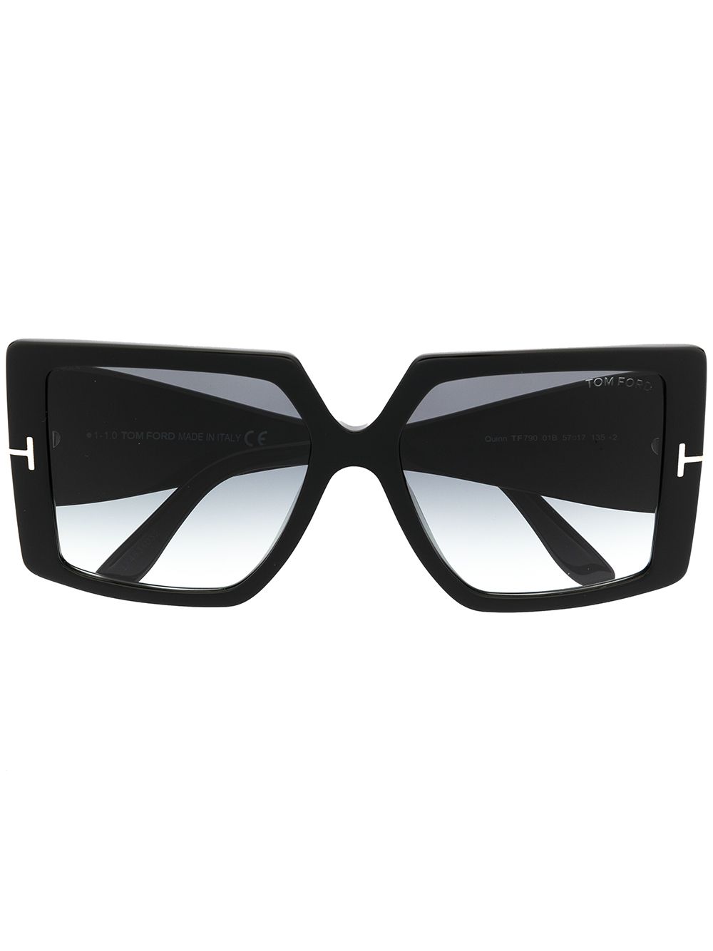 TOM FORD Eyewear 汤姆福特 Quinn 方框太阳眼镜 - 黑色