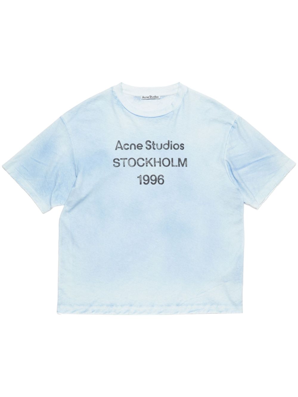 Acne Studios logo T恤 - 蓝色