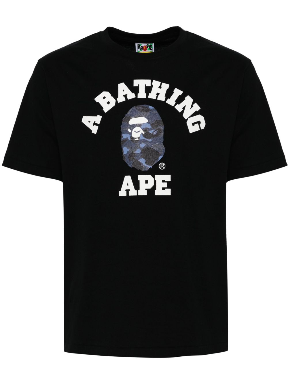 A BATHING APE® logo印花T恤 - 黑色