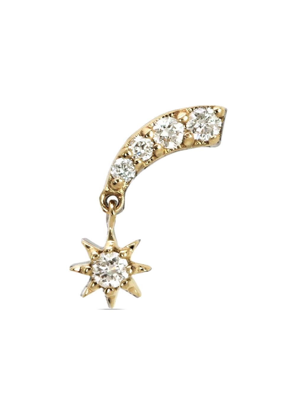 Lark & Berry 14K黄金 Starburst 钻石耳钉 - 金色