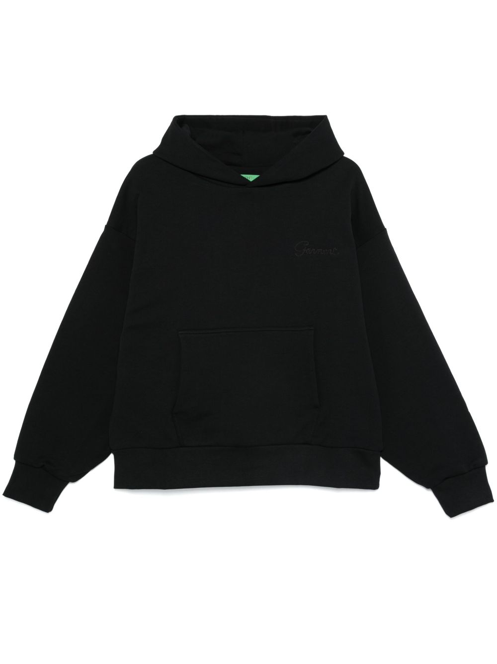 Garment workshop logo刺绣连帽衫 - 黑色