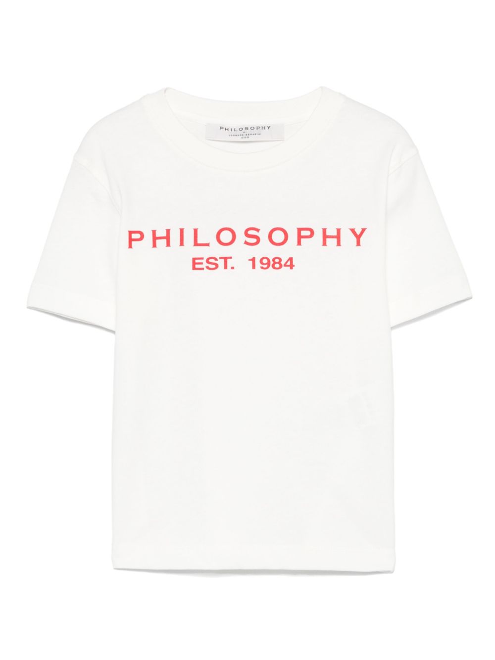 Philosophy Di Lorenzo Serafini Kids logo弹力针织T恤 - 白色
