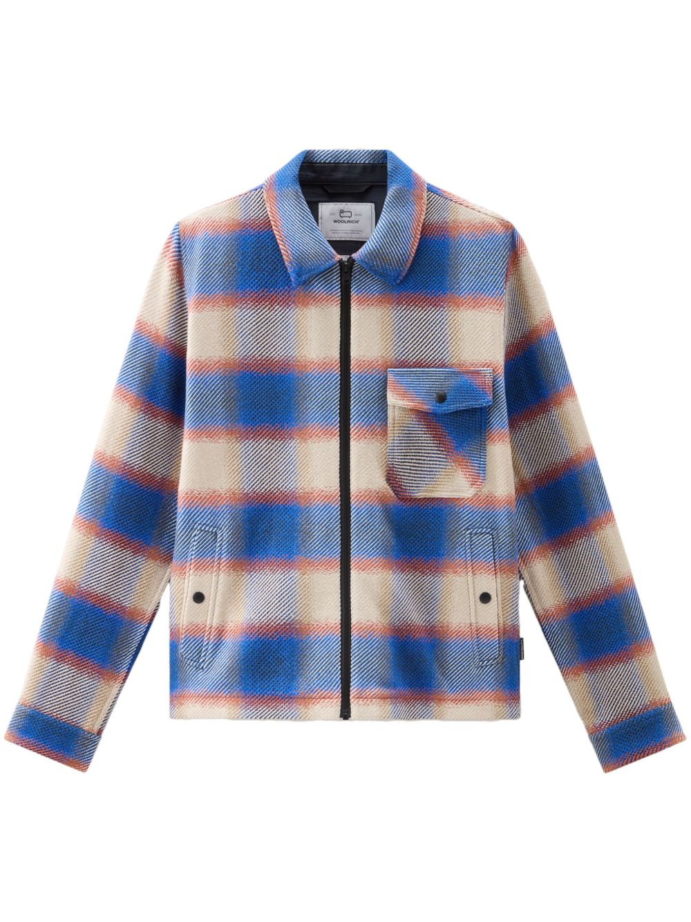 Woolrich Timber 格纹棉夹克式衬衫 - 蓝色