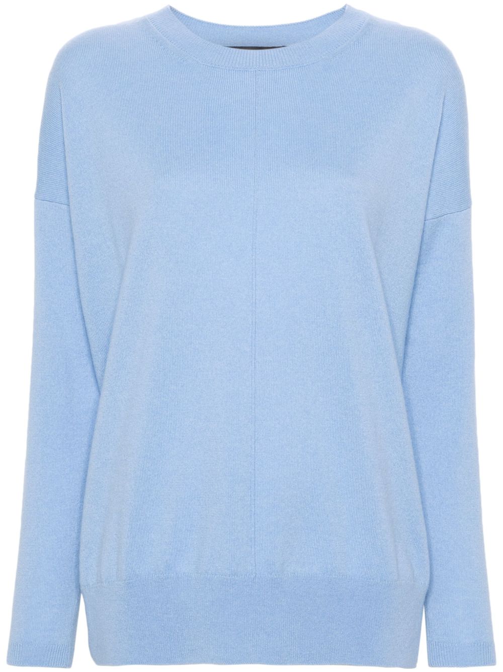 Incentive! Cashmere 圆领羊绒毛衣 - 蓝色