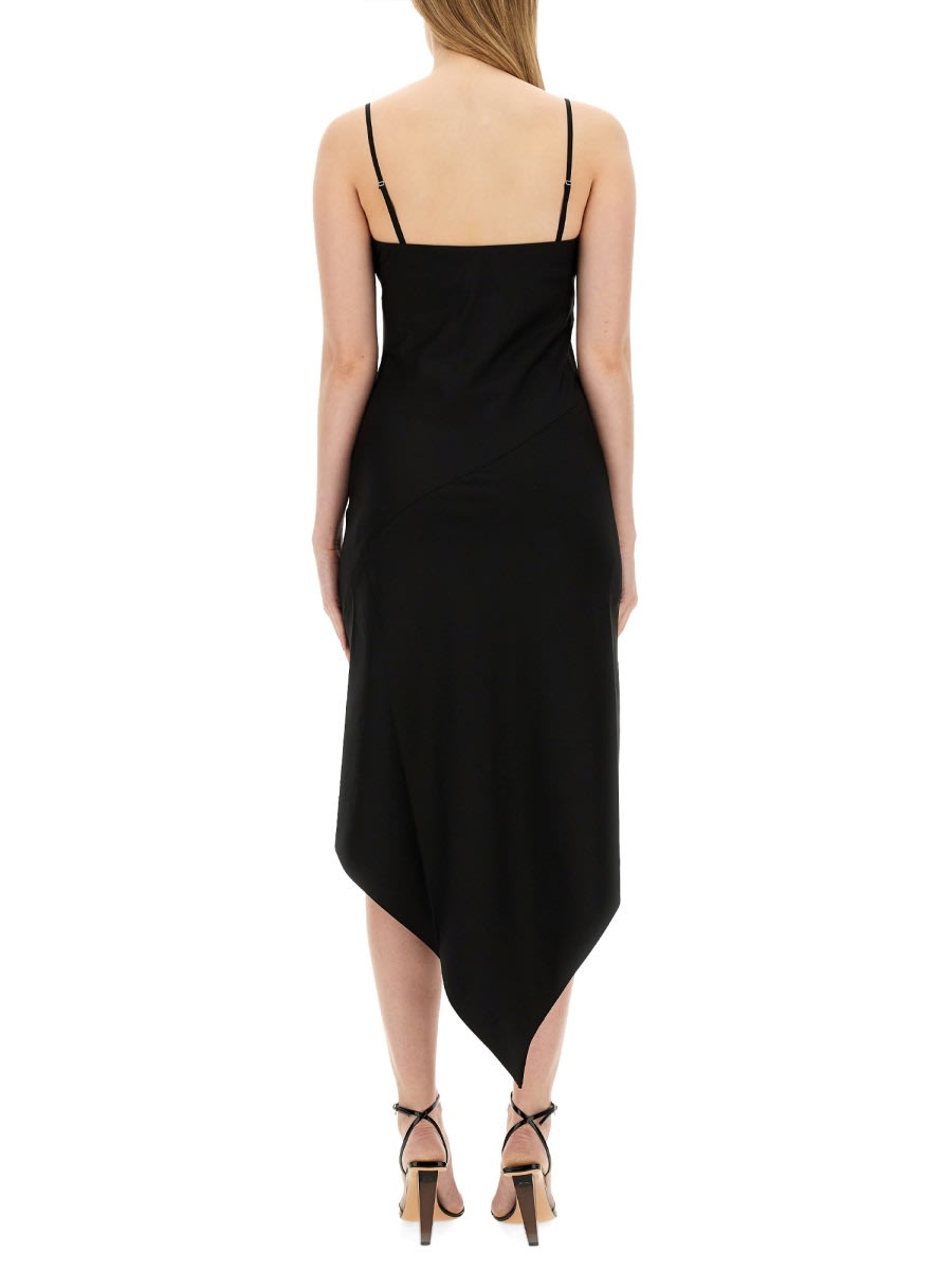 Helmut Lang 围巾式下摆连衣裙