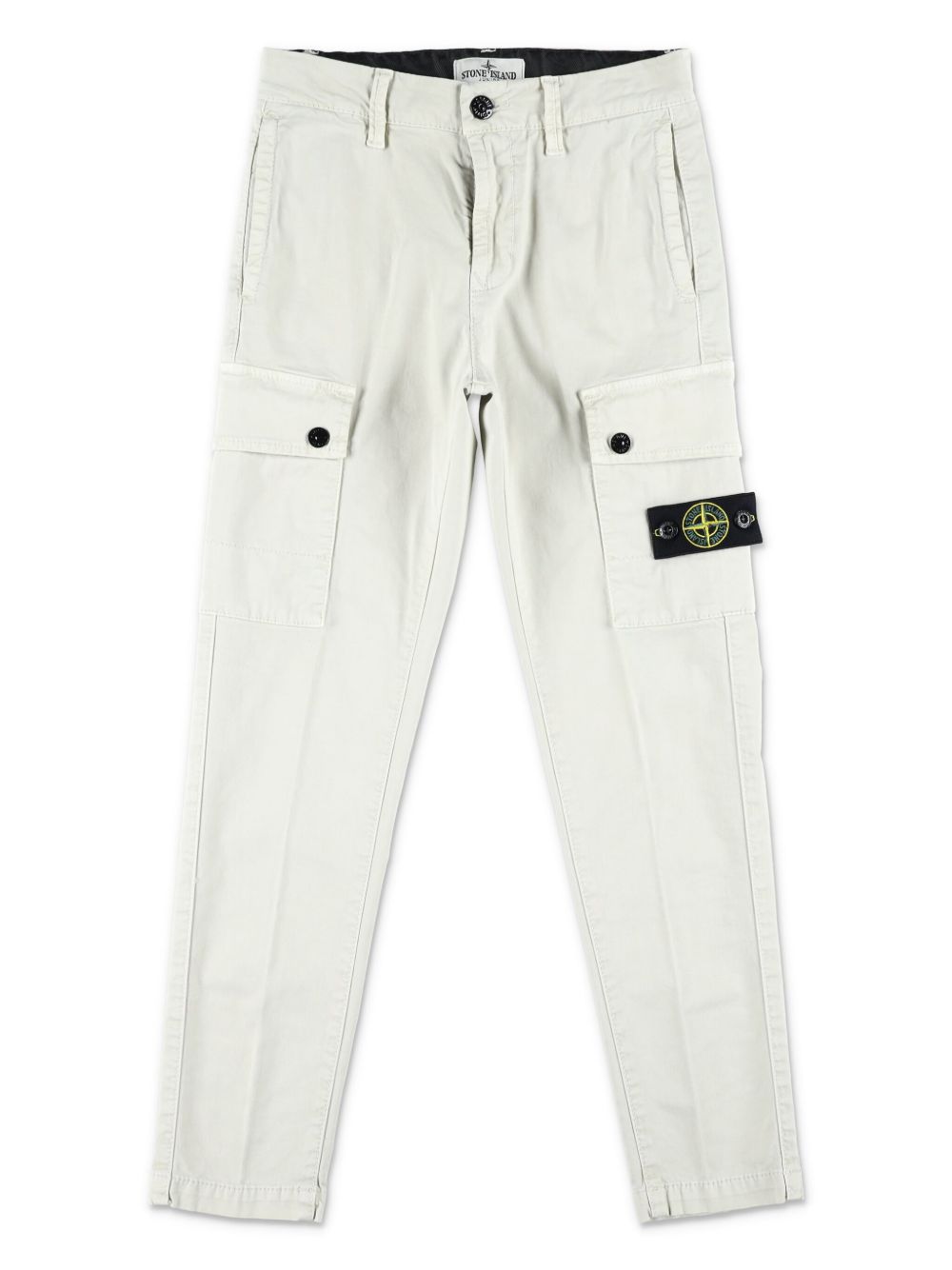 Stone Island Junior Compass 徽章工装裤 - 中性色