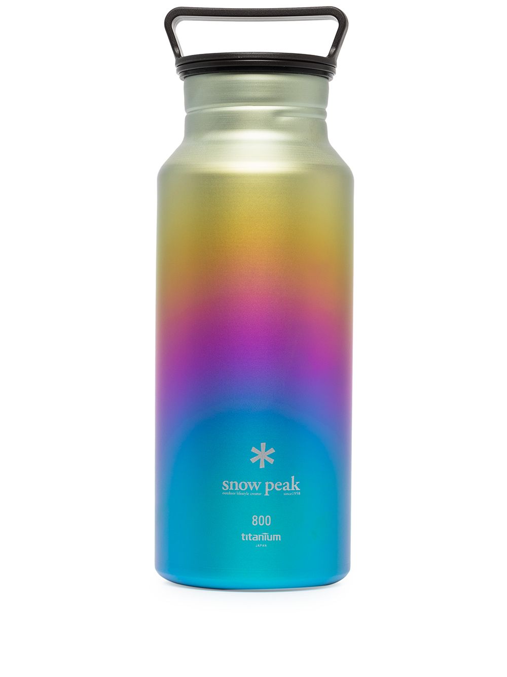 Snow Peak Aurora 钛合金彩虹水瓶（800毫升） - 蓝色