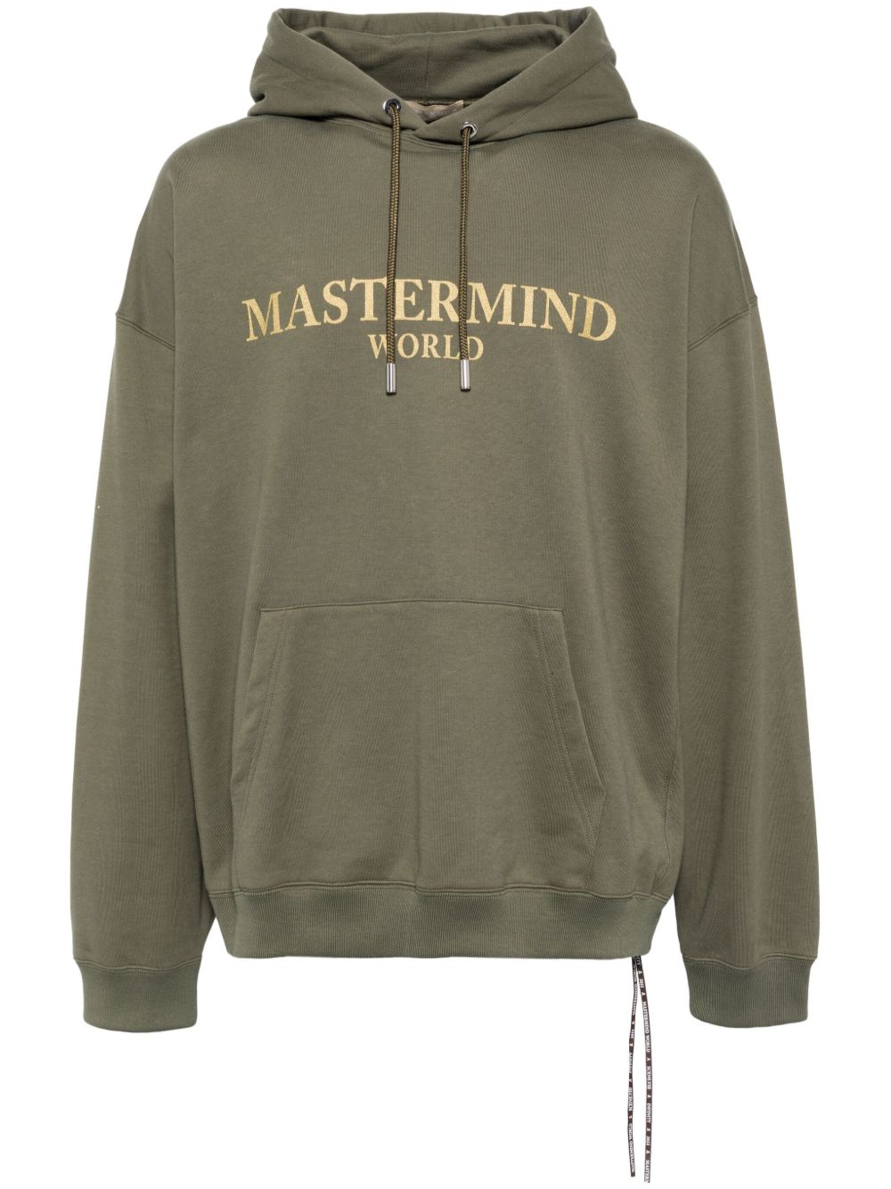 Mastermind World logo印花棉连帽衫 - 绿色