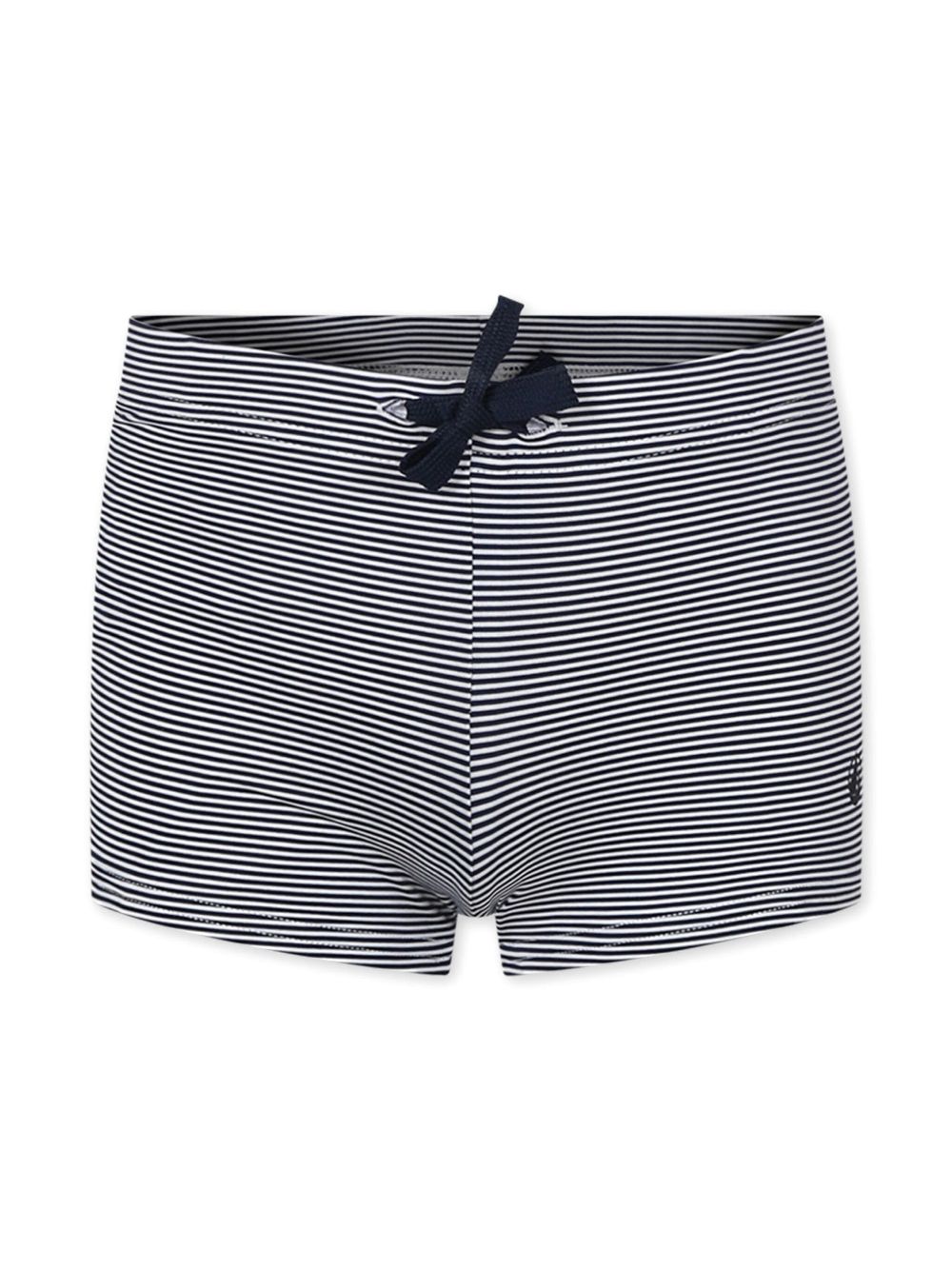 Petit Bateau 细条纹抽绳泳裤 - 蓝色
